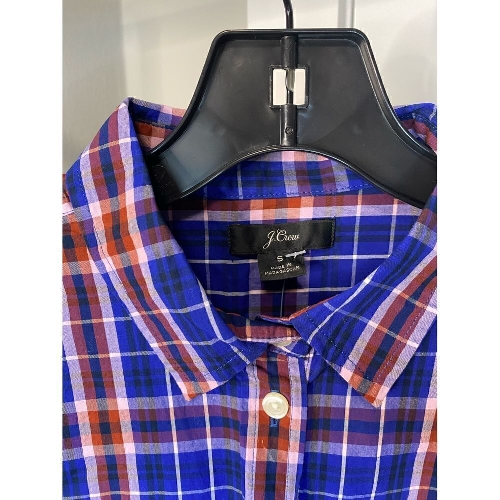 NWT J. Crew Plaid Relaxed Button Down Shirt - Picture 3 of 4